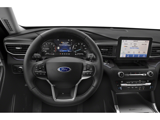 2024 Ford Explorer steering wheel and stereo system